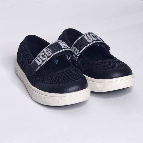 UGG Kids Toddle Black Rennon Skimmer Glitter Shoes Size - Picture 4 of 10